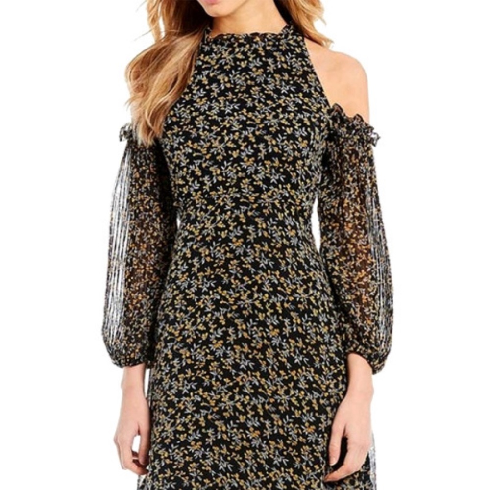 NEW Sam Edelman Cold-Shoulder Midi Dress